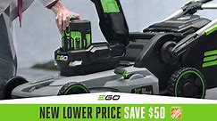 Now at Home Depot save $50 | Get your lawn ready for spring with the #1 rated cordless mower. Now at Home Depot save $50 on the EGO POWER+ 21” Self-Propelled Mower kit or 21” Push... | By EGO