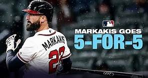 Braves' Nick Markakis goes off! 5-hit game