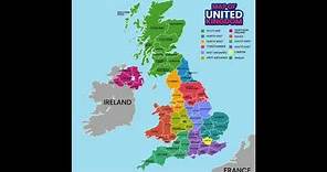Mapa del Reino Unido con Nombres