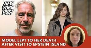 Model who jumped to her death from Wall St. apartment building had flown on Epstein’s jet as a teen