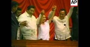 PHILIPPINES: JOSEPH ESTRADA DECLARED COUNTRY'S NEW PRESIDENT (2)