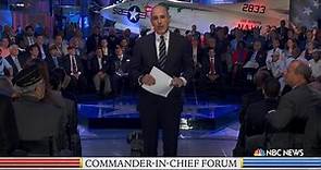 Watch Full Commander-In-Chief Forum