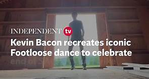 Kevin Bacon recreates iconic Footloose dance to celebrate end of SAG-AFTRA strike