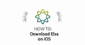 How to download Elsa on iOS