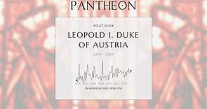 Leopold I, Duke of Austria Biography - Duke of Austria and Styria from 1308 to 1326
