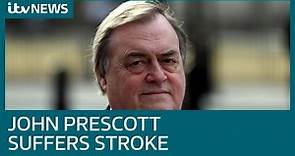 John Prescott admitted to hospital after suffering stroke | ITV News