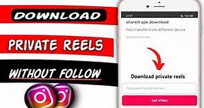 how to download private reels in Instagram ll how to download private instagram reels ll 2023