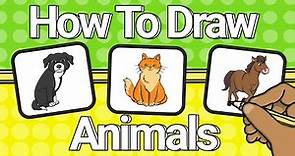 How to Draw Animals! | Drawing Tutorial Compilation