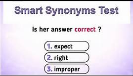 Test your English vocabulary - Synonyms Quiz