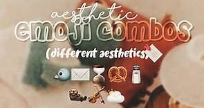 「aesthetic emoji combos ~ all emojis located in the description to copy and paste! ~ no credits 」🔖