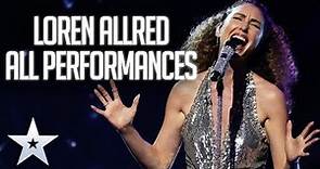 All of Loren Allred's ENCHANTING performances | Britain's Got Talent