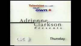 Adrienne Clarkson Presents Promo CBC Television 1990's