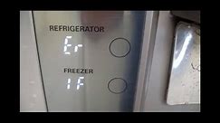 LG REFRIGERATOR ERROR Code Er IF repair - QUICKEST EASIEST FIX