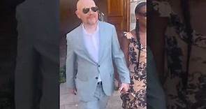 Bill Burr and his Wife Nia Burr at a Wedding
