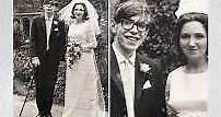 Stephen Hawking and Jane Wilde's wedding, 1965.