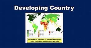 What is a Developing Country?