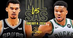 San Antonio Spurs vs Milwaukee Bucks Full Game Highlights | January 4, 2023 | FreeDawkins