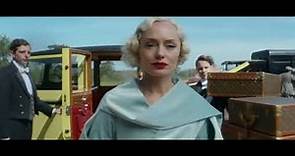 Laura Haddock's entrance as Myrna Dalgleish in DOWNTON ABBEY: A NEW ERA (2022) clip