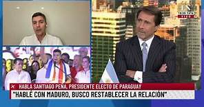 Habla Santiago Peña, presidente electo de Paraguay