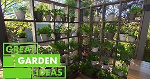 How to Create a DIY Green Wall | GARDEN | Great Home Ideas