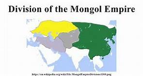 Division of the Mongol Empire