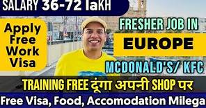 Jobs in Europe | Jobs in Europe for Indians | Jobs in Europe | Jobs in Europe with visa Sponsorship