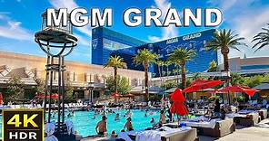[4K HDR] MGM Grand Las Vegas Walkthrough & Room Tour | August 2023 | Las Vegas, Nevada
