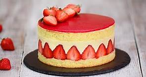 Strawberry Fraisier Cake Recipe