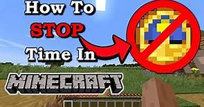 How To Stop The Day and Night Cycle In Minecraft Java
