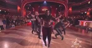 Derek Hough & Amber Riley dancing Freestyle on DWTS 11 25 13