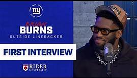 First Interview with Brian Burns | New York Giants