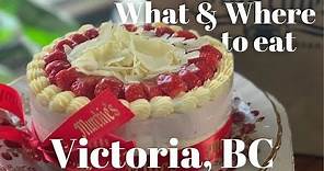 WHAT AND WHERE TO EAT IN VICTORIA || victoria bc food tour + food guide