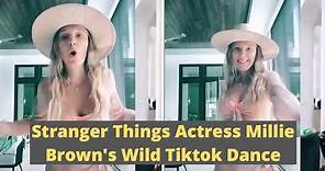 Millie Bobby Brown dances around in beachwear for new TikTok video