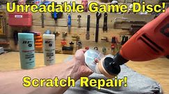 How to Fix a Scratched Video Game! Resurface Video Game the Cheap and Easy! Unreadable Disc Repair!