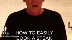 How to Cook a perfect steak recipe with Kiefer Sutherland. You can see the full video on YouTube. #steak #recipe #cookathome #easyrecipes #kiefer #cheflife | Kiefer Sutherland