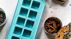 Souper Cubes 2 Tbsp Silicone Freezer Tray With Lid - Easy Meal Prep Container and Kitchen Storage Solution - Silicone Mold for Soup and Food Storage - Aqua – 2-Pack