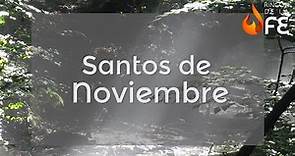 Santoral de Noviembre - Calendario santoral católico