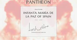 Infanta María de la Paz of Spain Biography - Spanish infanta