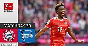 Bayern Back On Top! | Bayern München - Hertha BSC 2-0 | Highlights | Matchday 30 – Bundesliga 22/23