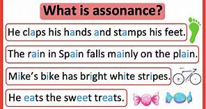 What is assonance? 🤔 | Assonance in English | Learn with examples