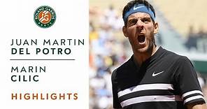 Juan Martin Del Potro vs Marin Cilic - Quarter-Final Highlights I Roland-Garros 2018