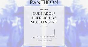 Duke Adolf Friedrich of Mecklenburg Biography - German explorer