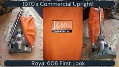 September 1977 - Retro Commercial Upright Royal 606! First look, it's AMAZING! And Orange...🤨