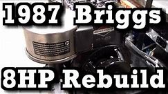 1987 Briggs & Stratton 8HP Model 19 Engine Rebuild (aluminum bore)