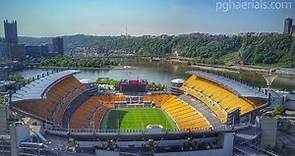 Aerial Video of Heinz Field and PNC Park
