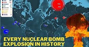 MAP-TIMELINE: ALL ATOMIC BOMBS AND NUCLEAR ATTACKS IN HISTORY FROM 1945 TO 2019!