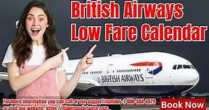 British Airways Low Fare Calendar