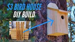 DIY $3 Fence Picket Birdhouse Build