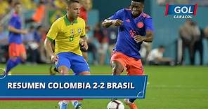 Colombia vs Brasil (2 - 2): goles y resumen del partido