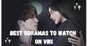 Top 10 best kdramas to watch on viki (Part 1)/best korean dramas available on viki//Dr.dramatic 💫